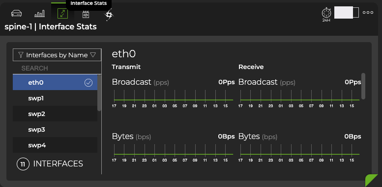 large switch card displaying attributes