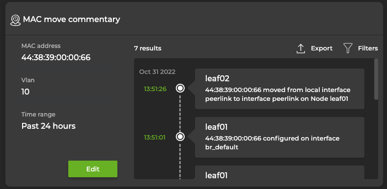 MAC move commentary card displaying 7 results from the past 24 hours
